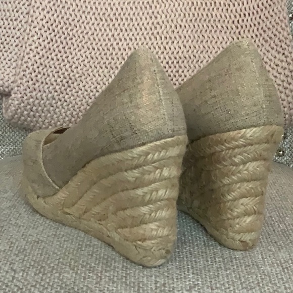 NWOT Target Sonoma Peep Toe Espadrilles in Natural 9.5M - Picture 3 of 7